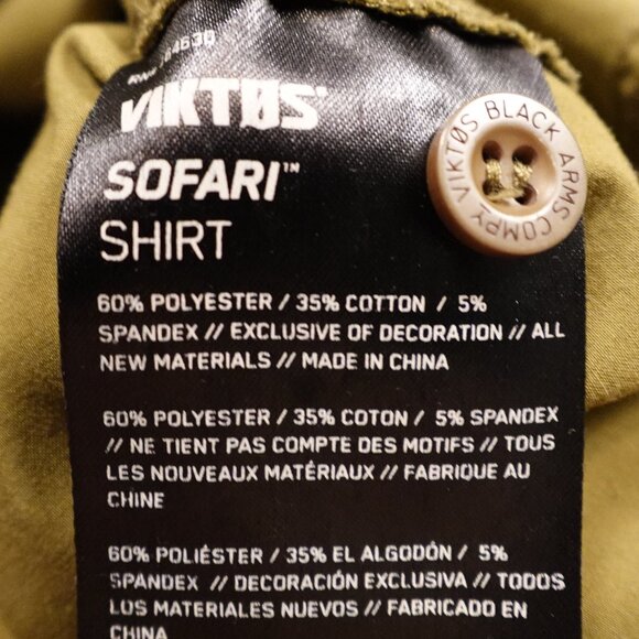 Viktos Sofari Ops Shirt Men’s Medium Olive Tactical Stretch Button-Up - Picture 10 of 12